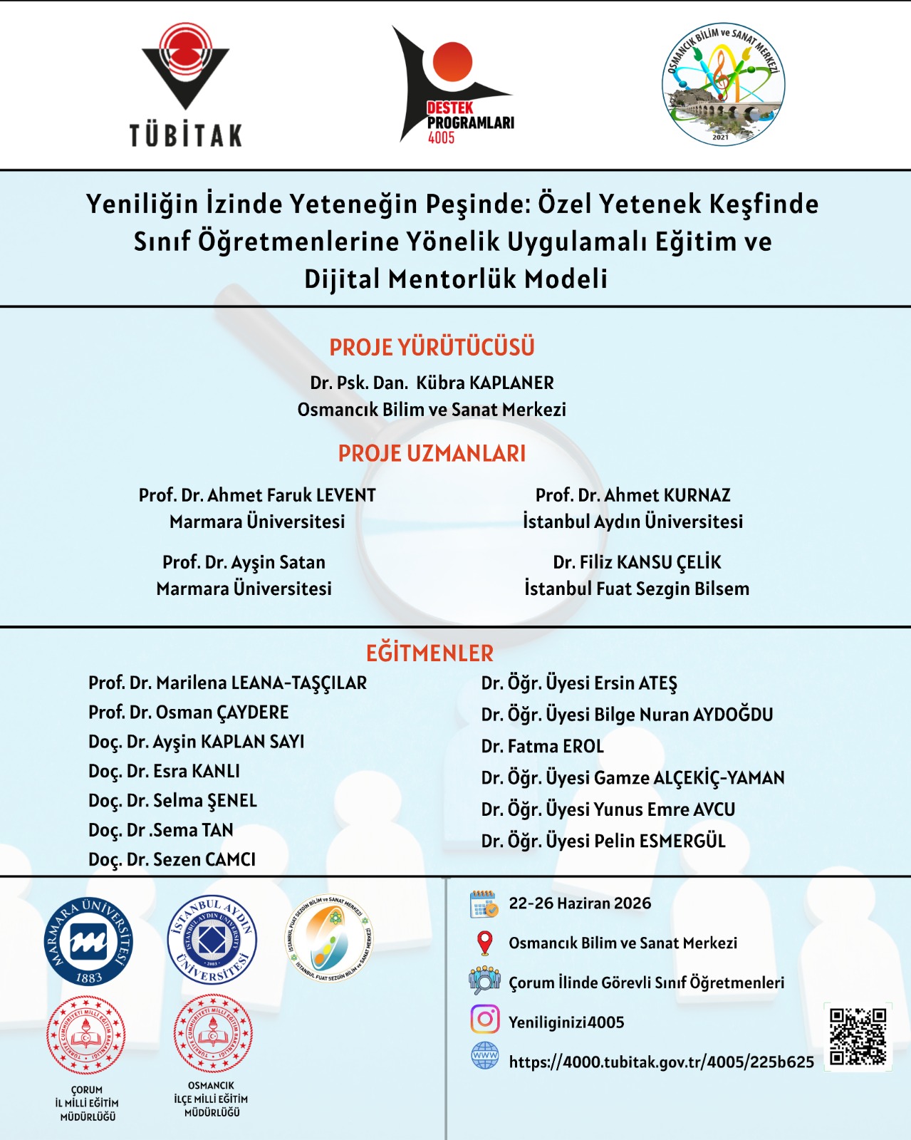サービス 4005 - Yenilikçi Eğitim Uygulamaları Destekleme Programı | Tübitak